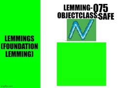 Lemming-075 Meme Template