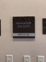 manager on duty bruce lee Meme Template