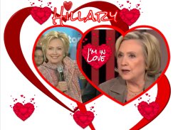 Hillary Heart Throb I'm in Love Meme Template