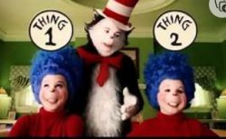 Thing 1 and thing 2 Meme Template