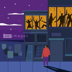 outside alone Meme Template