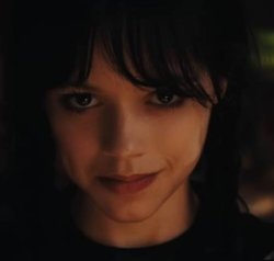 Wednesday devious smile Meme Template