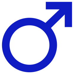 Male symbol blue Meme Template