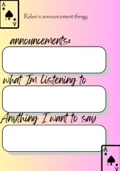 Ralsei announcement pastel Meme Template