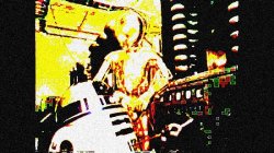 Deep Fried Smoking R2-D2 Meme Template