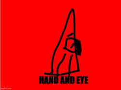Hand and eye Meme Template