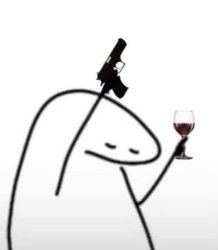 Gun and wine Meme Template
