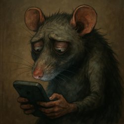 rat suffering from phone addition Meme Template