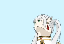 Frieren Low Angle Art Meme Template