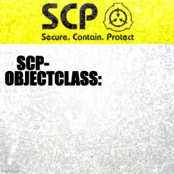 SCP EMPTY Meme Template