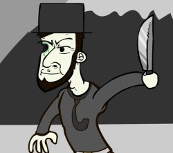 Abraham Lincoln with a Machete Meme Template