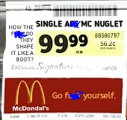 Single A** MC Nuglet Meme Template