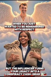 Candace Owens exploits Charlie Kirk Meme Template