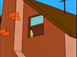 Simpsons House Side Window Meme Template