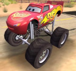 Monster lightning McQueen Meme Template