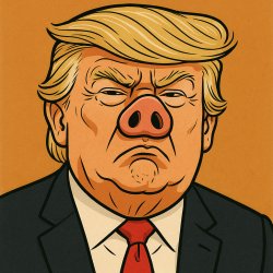 Trump pig nose Meme Template
