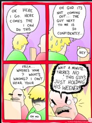 Holding It Meme Template