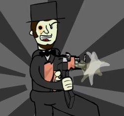 Abraham Lincoln with an AK 47 Meme Template