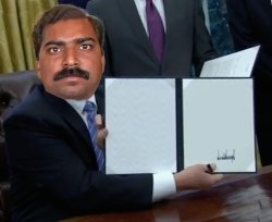 Ser Pajeet Signature Trump Meme Template