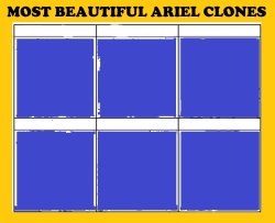 most beautiful ariel clones Meme Template