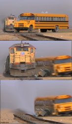 train bus 1 2 3 Meme Template