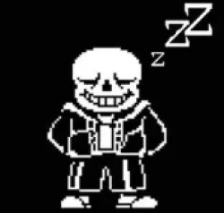 sans sleeping Meme Template