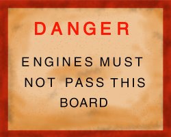 Engines must not pass this board Meme Template