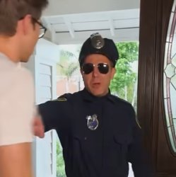 Law by Mike Cop Shove Meme Template