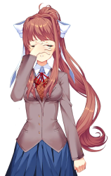 Facepalming Monika Meme Template