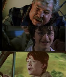 Good Guy Uncle Vernon Seeing Harry Off Meme Template