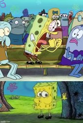 Spongebob Yell Tired Meme Template