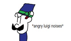 angry luigi Meme Template