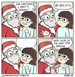 Kid asks Santa for a dragon Meme Template