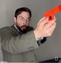 Justin Case Gun 2 Meme Template
