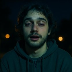 stoned guy in the night Meme Template