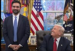 Trump mirin Zohran Meme Template