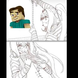 grotesque steve Meme Template