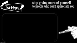 Twinktron announcement template Meme Template