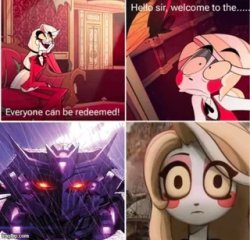 Hazbin everyone can be redeemed Meme Template