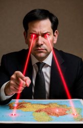 Marco Rubio's eyes on Venezuela Meme Template