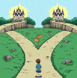 Two Good Paths Meme Template