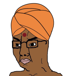 Hindu face head transparent Meme Template