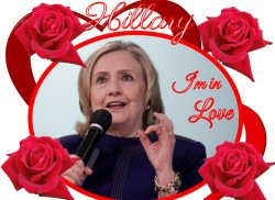 Hillary Heart Throb I'm so in Love Meme Template