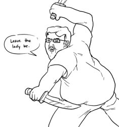 Leave alone Meme Template