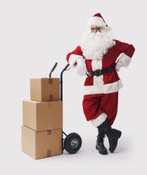 Santa delivering the Epstein files Meme Template