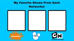 My Favorite Shows From Each Networks Meme Template