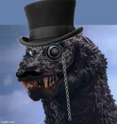 Sophisticated Godzilla Meme Template