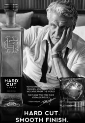 Hard Cut vodka smooth finish B&W Meme Template