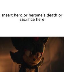 Shadow reacts to what ? Meme Template