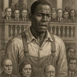 Tom Robinson hearing that he is guilty from the story called to Meme Template